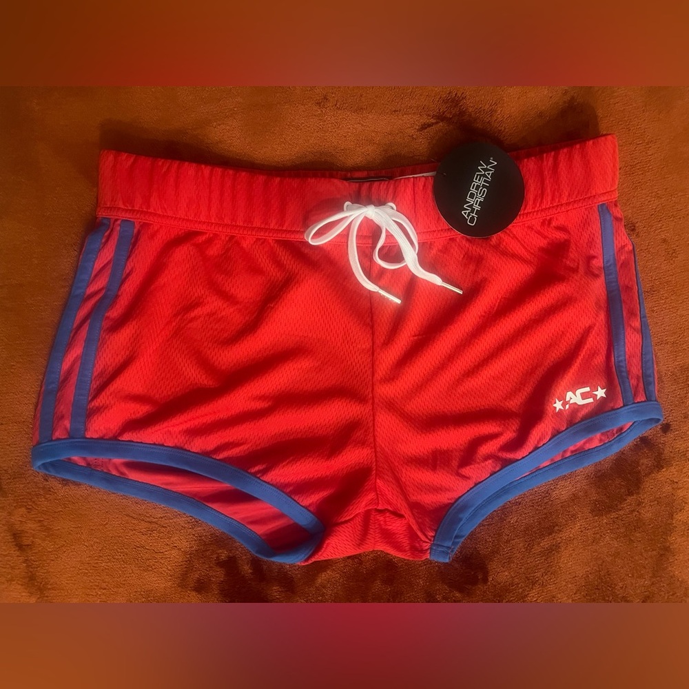 Andrew Christian Bold Red Shorts